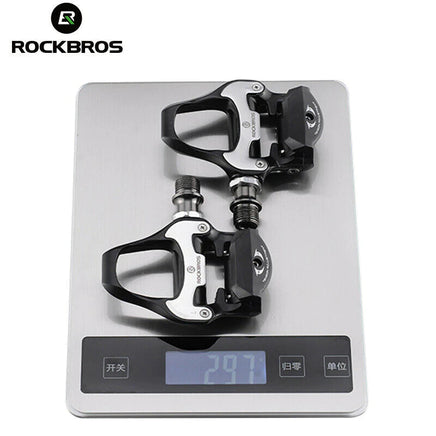 Self Lock Clip In Bike Pedals LOOK KEO Cleat MTB Road 700C Hybrid BMX - Rockbros Black Kings Warehouse