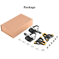 Self Lock Clip In Bike Pedals LOOK KEO Cleat MTB Road 700C Hybrid BMX - Rockbros Black Kings Warehouse