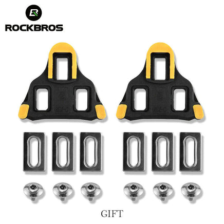 Self Lock Clip In Bike Pedals LOOK KEO Cleat MTB Road 700C Hybrid BMX - Rockbros Black Kings Warehouse