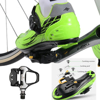 Self Lock Clip In Bike Pedals LOOK KEO Cleat MTB Road 700C Hybrid BMX - Rockbros Black Kings Warehouse