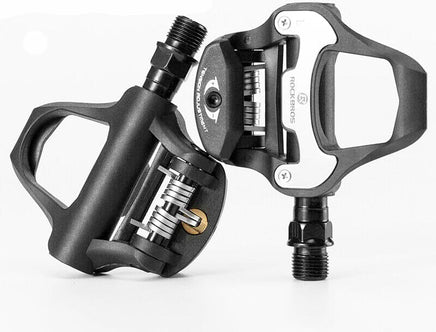 Self Lock Clip In Bike Pedals LOOK KEO Cleat MTB Road 700C Hybrid BMX - Rockbros Black Kings Warehouse