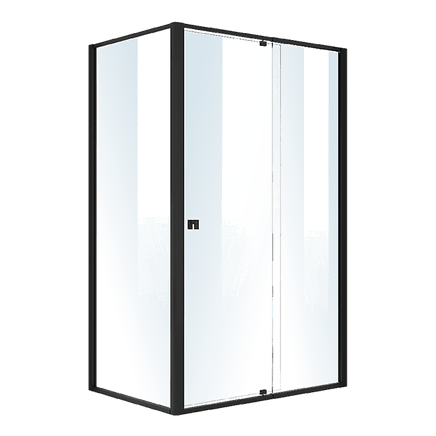 Semi Frameless Shower Screen (114~122)x 195cm & (77~80)x 195cm Side AS/NZS Glass Furniture Kings Warehouse