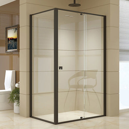 Semi Frameless Shower Screen (114~122)x 195cm & (77~80)x 195cm Side AS/NZS Glass Furniture Kings Warehouse