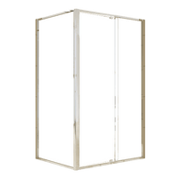 Semi Frameless Shower Screen (114~122)x 195cm & (89~92)x 195cm Side AS/NZS Glass Furniture Kings Warehouse