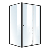 Semi Frameless Shower Screen (114~122)x 195cm & (98~101)x195cm Side AS/NZS Glass Kings Warehouse 