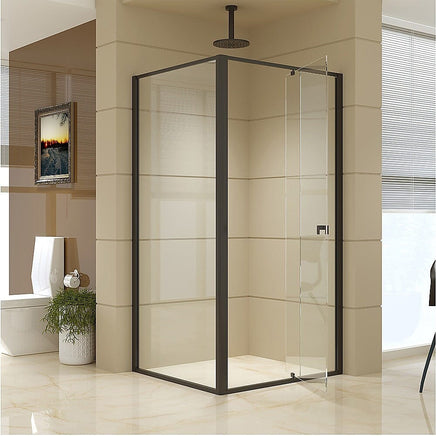 Semi Frameless Shower Screen (98~106)x 195cm & (89~92)x 195cm Side AS/NZS Glass Furniture Kings Warehouse