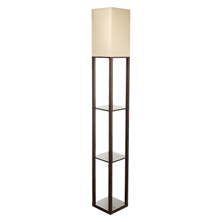 Shelf Floor Lamp - Shade Diffused Light Source with Open-Box Shelves Home & Garden Kings Warehouse