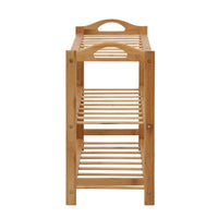 Shoe Rack Bamboo Shoe Storage 3-tier 9 Pairs Furniture Kings Warehouse