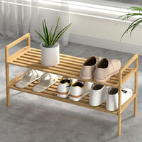 Shoe Rack Cabinet Bamboo Storage Organiser Pine Furniture Kings Warehouse