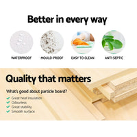 Shoe Rack Cabinet Bench 10 Cubes - Walnut Furniture Kings Warehouse