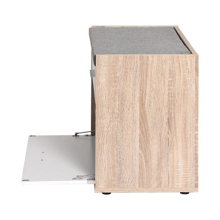 Shoe Rack Cabinet Bench 8 Pairs White Niva Furniture Kings Warehouse