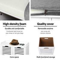 Shoe Rack Cabinet Bench White Caye Furniture Kings Warehouse