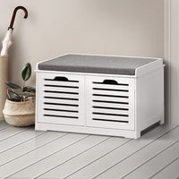 Shoe Rack Cabinet Bench White Caye Furniture Kings Warehouse