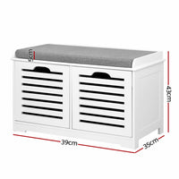 Shoe Rack Cabinet Bench White Caye Furniture Kings Warehouse