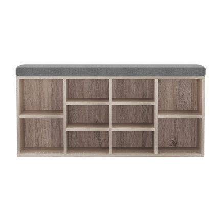 Shoe Rack Cabinet Shoe Bench Fabric Seat Pine BOA Furniture Kings Warehouse