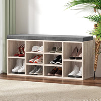 Shoe Rack Cabinet Shoe Bench Fabric Seat Pine BOA Furniture Kings Warehouse