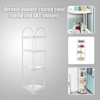 Shower Corner Shelf White Caddy Bathroom Shelves Organiser Bath Storage Rack 4 Home & Garden Kings Warehouse