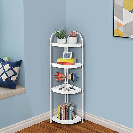 Shower Corner Shelf White Caddy Bathroom Shelves Organiser Bath Storage Rack 4 Home & Garden Kings Warehouse