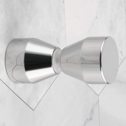 Shower Glass Door Knob Bathroom Round Back-to-Back Handle Pull 304 Brushed Nickel Kings Warehouse