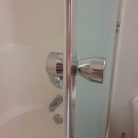 Shower Glass Door Knob Bathroom Round Back-to-Back Handle Pull 304 Brushed Nickel Kings Warehouse
