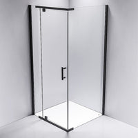 Shower Screen 1000x800x1900mm Framed Safety Glass Pivot Door By Della Francesca Kings Warehouse