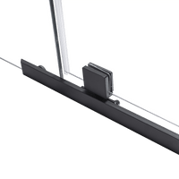 Shower Screen 1000x800x1900mm Framed Safety Glass Pivot Door By Della Francesca Kings Warehouse