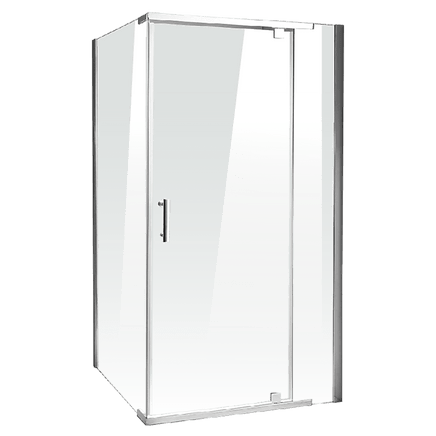 Shower Screen 1200x700x1900mm Framed Safety Glass Pivot Door By Della Francesca Furniture Kings Warehouse