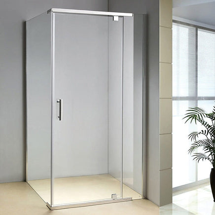 Shower Screen 1200x700x1900mm Framed Safety Glass Pivot Door By Della Francesca Furniture Kings Warehouse