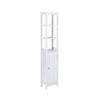 Sian Bathroom Tall Storage Cabinet Organiser With Shelves - White 2023 Home Refresh Kings Warehouse 