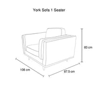 Single Seater Armchair Faux Leather Sofa Modern Lounge Accent Chair in Brown with Wooden Frame Furniture Kings Warehouse