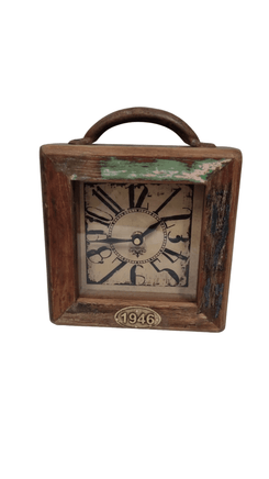 Small Recycle Square Table Clock Kings Warehouse