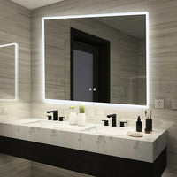 Smart Mirror Bathroom Vanity LED Lighted Wall Mirror 1000x700mm Health & Beauty Kings Warehouse