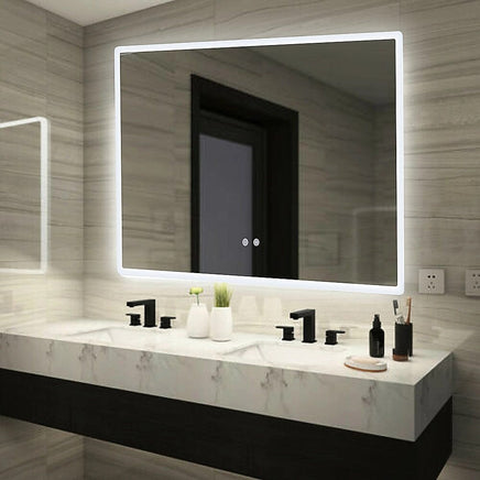 Smart Mirror Bathroom Vanity LED Lighted Wall Mirror 1000x700mm Health & Beauty Kings Warehouse