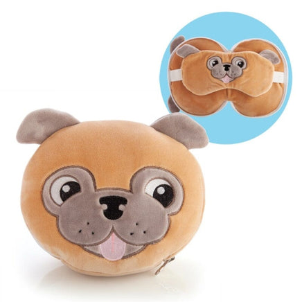 Smoosho's Pals Travel Pug Mask & Pillow Kings Warehouse
