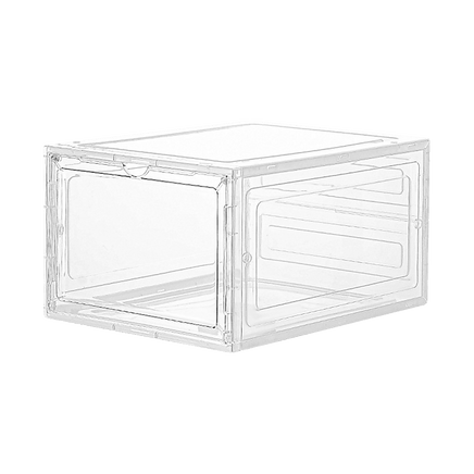 Sneaker Display Case Shoe Storage Organizer Box Stackable Plastic Clear Magnetic Furniture Kings Warehouse