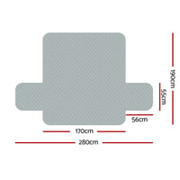 Sofa Cover Couch Covers 3 Seater 100% Water Resistant Grey Furniture Kings Warehouse