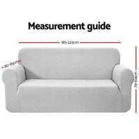 Sofa Cover Couch Covers 3 Seater High Stretch Grey Furniture Kings Warehouse