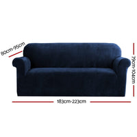 Sofa Cover Couch Covers 3 Seater Velvet Sapphire Furniture Kings Warehouse