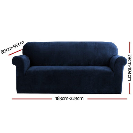 Sofa Cover Couch Covers 3 Seater Velvet Sapphire Furniture Kings Warehouse