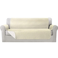 Sofa Cover Couch Covers 4 Seater 100% Water Resistant Beige Furniture Kings Warehouse