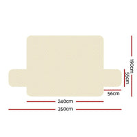 Sofa Cover Couch Covers 4 Seater 100% Water Resistant Beige Furniture Kings Warehouse