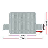 Sofa Cover Couch Covers 4 Seater 100% Water Resistant Grey Furniture Kings Warehouse