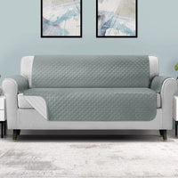 Sofa Cover Couch Covers 4 Seater 100% Water Resistant Grey Furniture Kings Warehouse