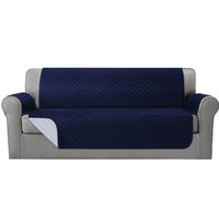 Sofa Cover Couch Covers 4 Seater 100% Water Resistant Navy Furniture Kings Warehouse