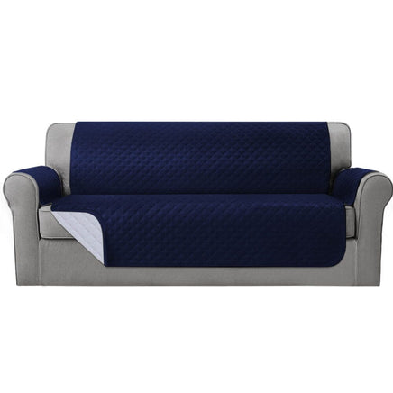 Sofa Cover Couch Covers 4 Seater 100% Water Resistant Navy Furniture Kings Warehouse
