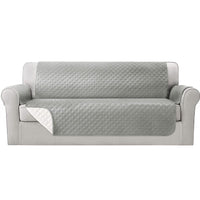 Sofa Cover Quilted Couch Covers 100% Water Resistant 4 Seater Grey Furniture Frenzy Kings Warehouse 