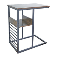 Sofa Side End Table Wooden Shelf Couch Living Nightstand Furniture Kings Warehouse