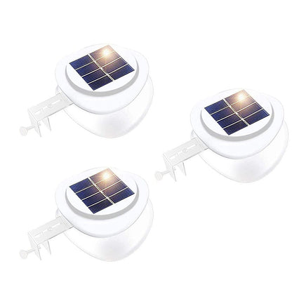 Solar Multipurpose Light (3-Piece, White) w/ Screw & Mount, Energy-Saving Home & Garden Kings Warehouse
