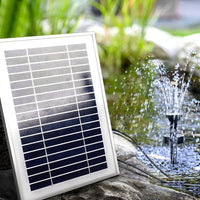 Solar Pond Pump Submersible Water Fountain with Battery Kit LED Lights 4.3FT Home & Garden Kings Warehouse