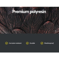 Solar Water Feature Tier Fountain with Pump Kit Bird Bath 106CM Peacock Home & Garden Kings Warehouse